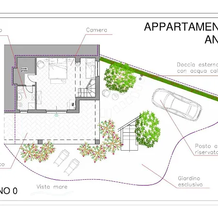 Daire Anna: Ampio Con Terrazza Vista Mare *
